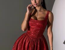 Сяюча корсетна сукня міні Сяюча корсетна сукня міні | PUSHKA SHOP