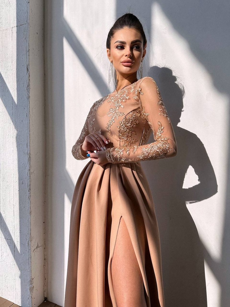 Сукня максі з мереживом  Сукня максі з мереживом  | PUSHKA SHOP