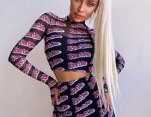 Комплект: топ + спідниця міді   | PUSHKA SHOP