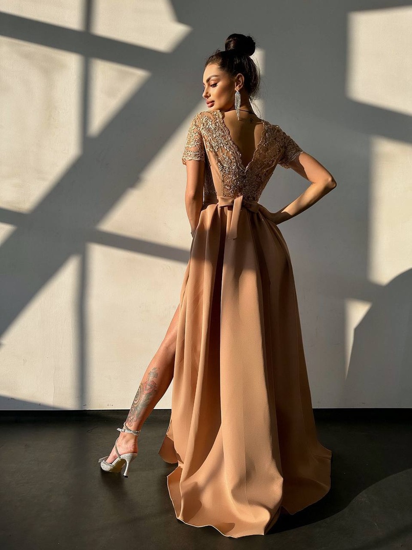 Сукня максі з мереживом  Сукня максі з мереживом  | PUSHKA SHOP