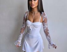 Атласна корсетна сукня-бюстьє + мереживне болеро Атласна корсетна сукня-бюстьє + мереживне болеро | PUSHKA SHOP