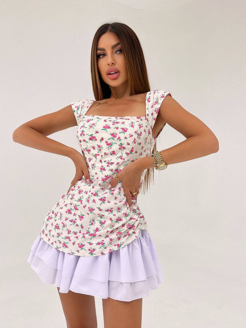 Сукня з квітковим принтом  | PUSHKA SHOP