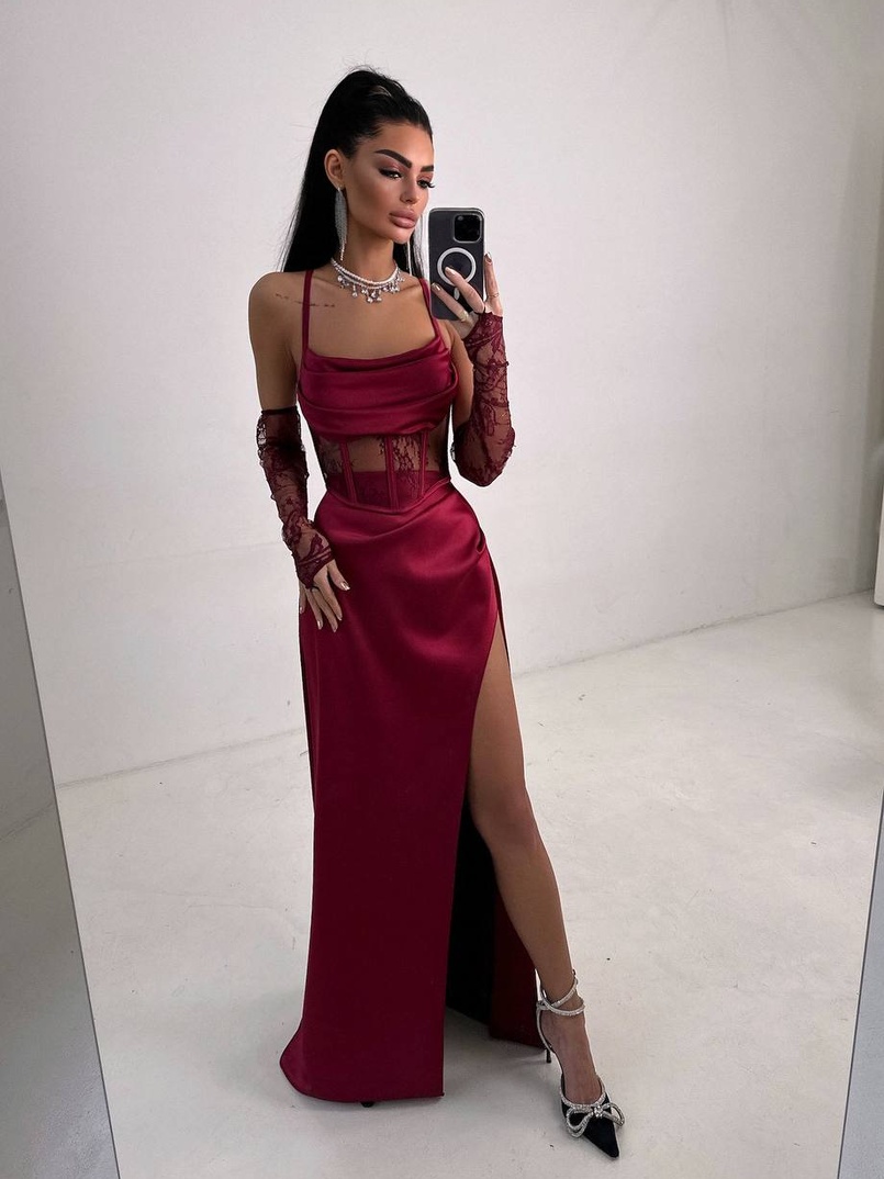 Комплект: корсет+ рукавички + спідниця максі Комплект: корсет+ рукавички + спідниця максі | PUSHKA SHOP