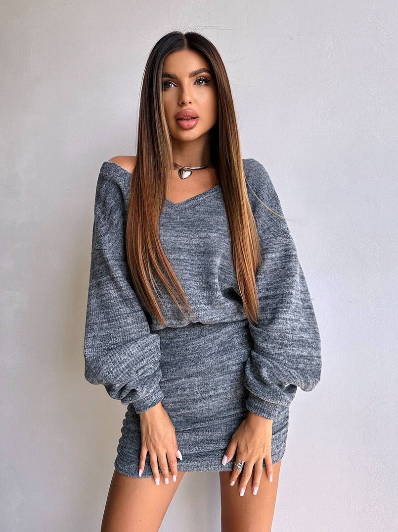 Трикотажна сукня міні  | PUSHKA SHOP