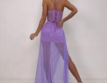 Комплект: корсет декорований стразами + спідниця максі  Комплект: корсет декорований стразами + спідниця максі  | PUSHKA SHOP