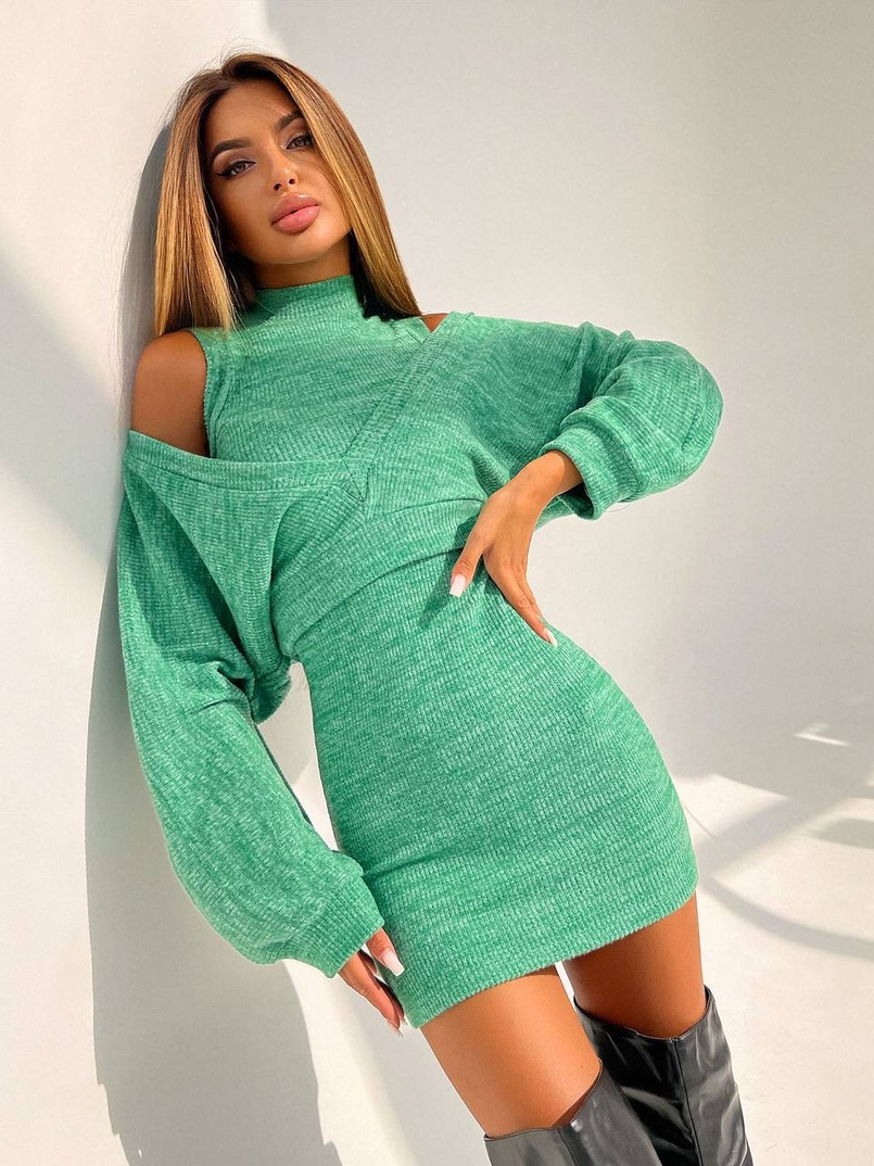 Трикотажна сукня-двійка  Трикотажна сукня-двійка  | PUSHKA SHOP