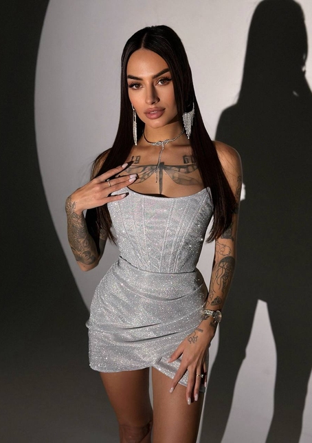 Сяючий комплект: корсет + спідниця   | PUSHKA SHOP