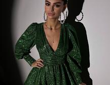 Сукня із пишною подвійною спідницею та драпіруванням Сукня із пишною подвійною спідницею та драпіруванням | PUSHKA SHOP