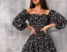 Сукня з воланами та шнурівкою  по спинці Сукня з воланами та шнурівкою  по спинці | PUSHKA SHOP