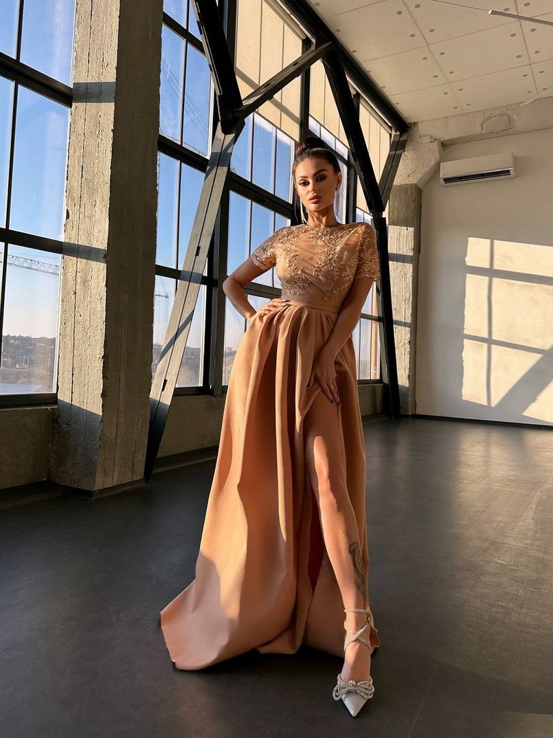 Сукня максі з мереживом  Сукня максі з мереживом  | PUSHKA SHOP