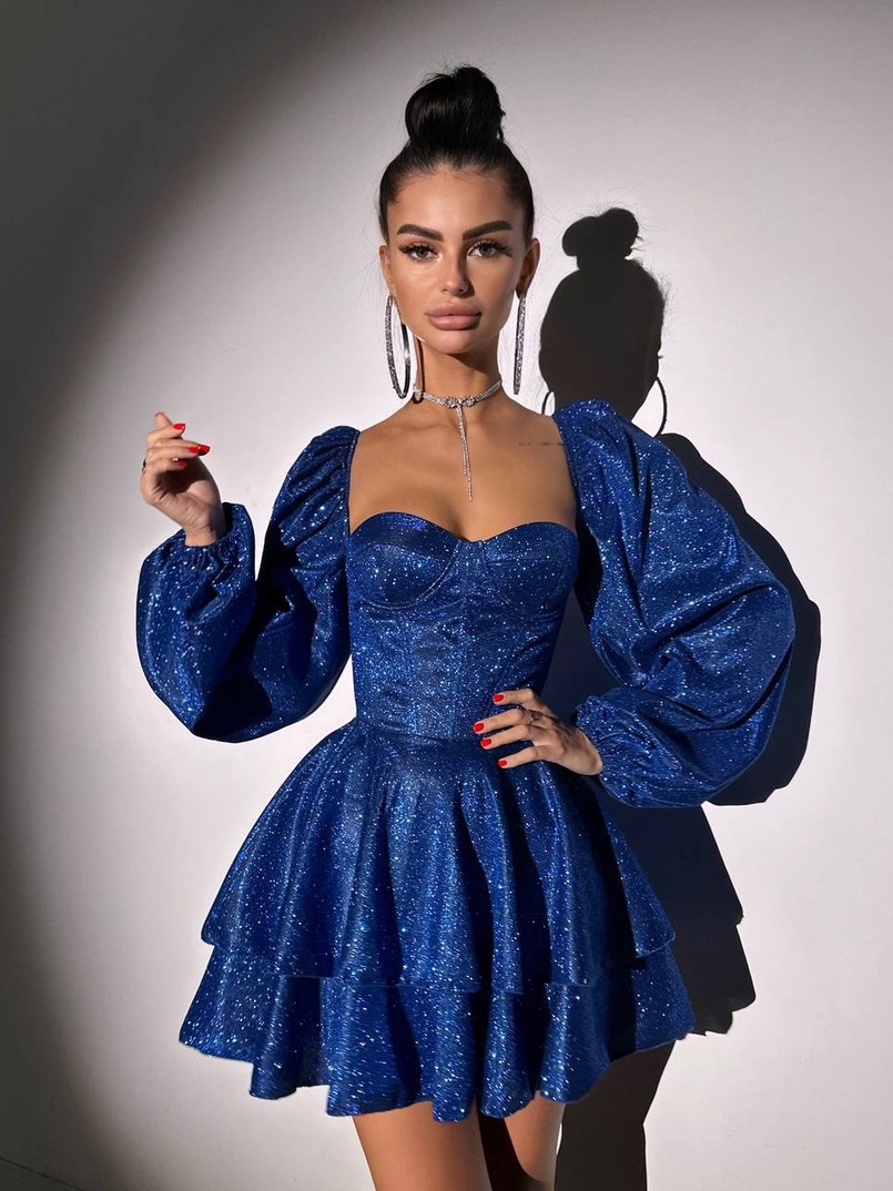 Сяюча корсетна сукня бюстьє з подвійною спідницею  | PUSHKA SHOP