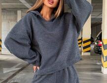 Теплий та мʼякий комплект: Обʼємний худі з капюшоном та штани з манжетами  Дуже приємний до тіла Теплий та мʼякий комплект: Обʼємний худі з капюшоном та штани з манжетами  Дуже приємний до тіла | PUSHKA SHOP