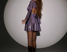 Блискуча сукня з відкритою  спинкою Блискуча сукня з відкритою  спинкою | PUSHKA SHOP