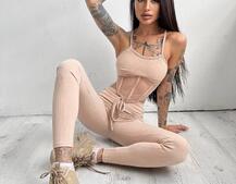 Трикотажный комплект: корсетный топ на косточках + леггинсы Трикотажный комплект: корсетный топ на косточках + леггинсы | PUSHKA SHOP