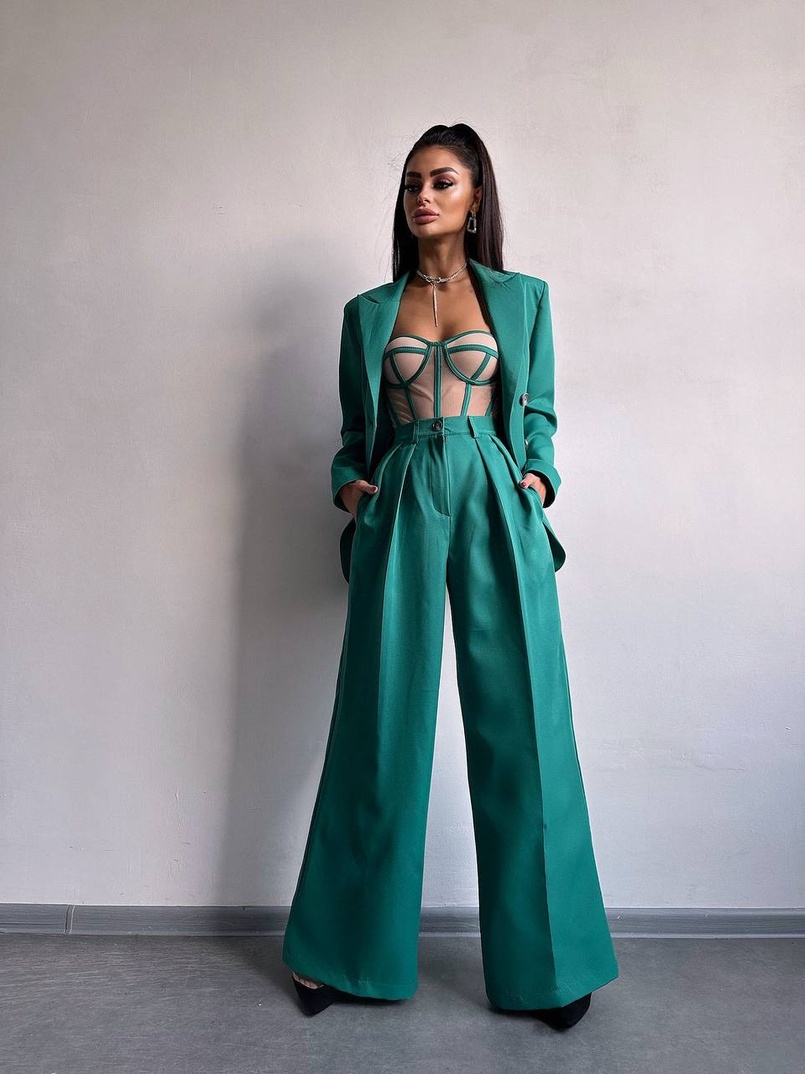 Костюм:  піджак на підкладці, штани+ корсет Костюм:  піджак на підкладці, штани+ корсет | PUSHKA SHOP