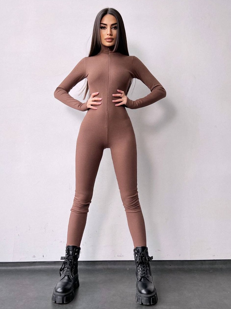 Облягаючий трикотажний комбінезон  Облягаючий трикотажний комбінезон  | PUSHKA SHOP