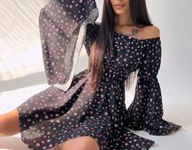 Сукня асиметричного крою з розкльошеними рукавами + корсет декорований стразами Ручна робота Сукня асиметричного крою з розкльошеними рукавами + корсет декорований стразами Ручна робота | PUSHKA SHOP