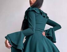 Сукня з з воланами на ґудзиках  Сукня з з воланами на ґудзиках  | PUSHKA SHOP