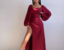 Атласний комплект: корсет + спідниця максі з драпіруванням Атласний комплект: корсет + спідниця максі з драпіруванням | PUSHKA SHOP