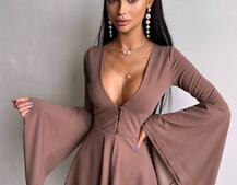 Ромпер з розкльошеними рукавами  Ромпер з розкльошеними рукавами  | PUSHKA SHOP