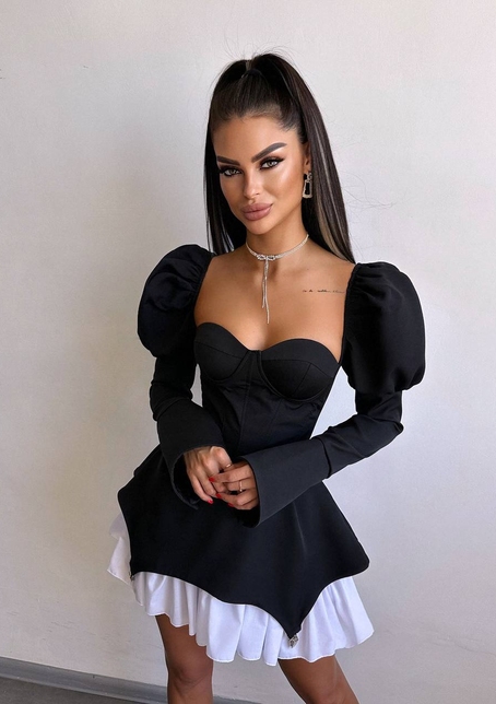 Сукня з чашечками та елементами корсету  | PUSHKA SHOP