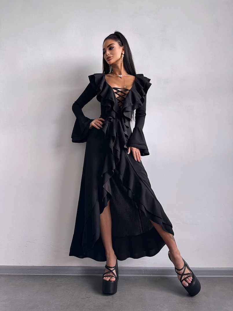 Сукня з воланами  Сукня з воланами  | PUSHKA SHOP