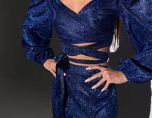 Сяючий комплект: топ  + спідниця  | PUSHKA SHOP