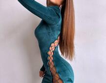 Оксамитова сукня  зі шнурівкою та підплічниками  Оксамитова сукня  зі шнурівкою та підплічниками  | PUSHKA SHOP