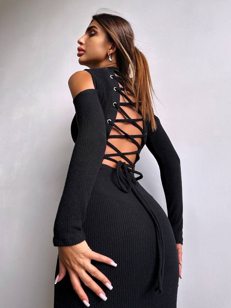 Трикотажна сукня міді    Трикотажна сукня міді    | PUSHKA SHOP