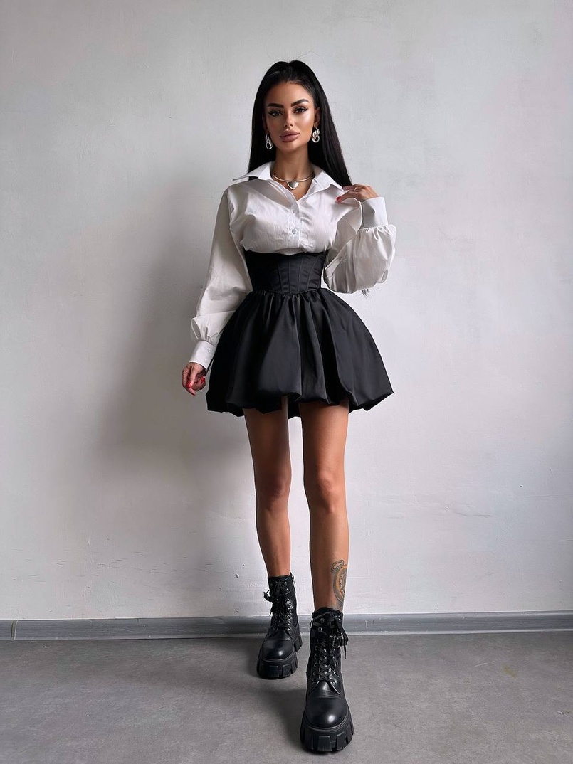 Комплект: сорочка  + корсетна спідниця Комплект: сорочка  + корсетна спідниця | PUSHKA SHOP