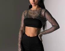 Комплект: сяючий топ + штани Комплект: сяючий топ + штани | PUSHKA SHOP