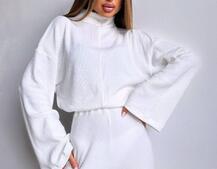 Трикотажний базовий комплект: світшот + штани  Трикотажний базовий комплект: світшот + штани  | PUSHKA SHOP