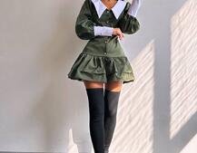 Котонова сукня з рюшами на гудзиках зі шнурівкою на спинці Котонова сукня з рюшами на гудзиках зі шнурівкою на спинці | PUSHKA SHOP