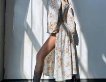 Сукня міді з квітковим принтом  Сукня міді з квітковим принтом  | PUSHKA SHOP