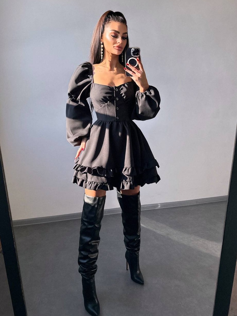 Лялькова сукня з пишною спідницею та корсетним верхом  | PUSHKA SHOP