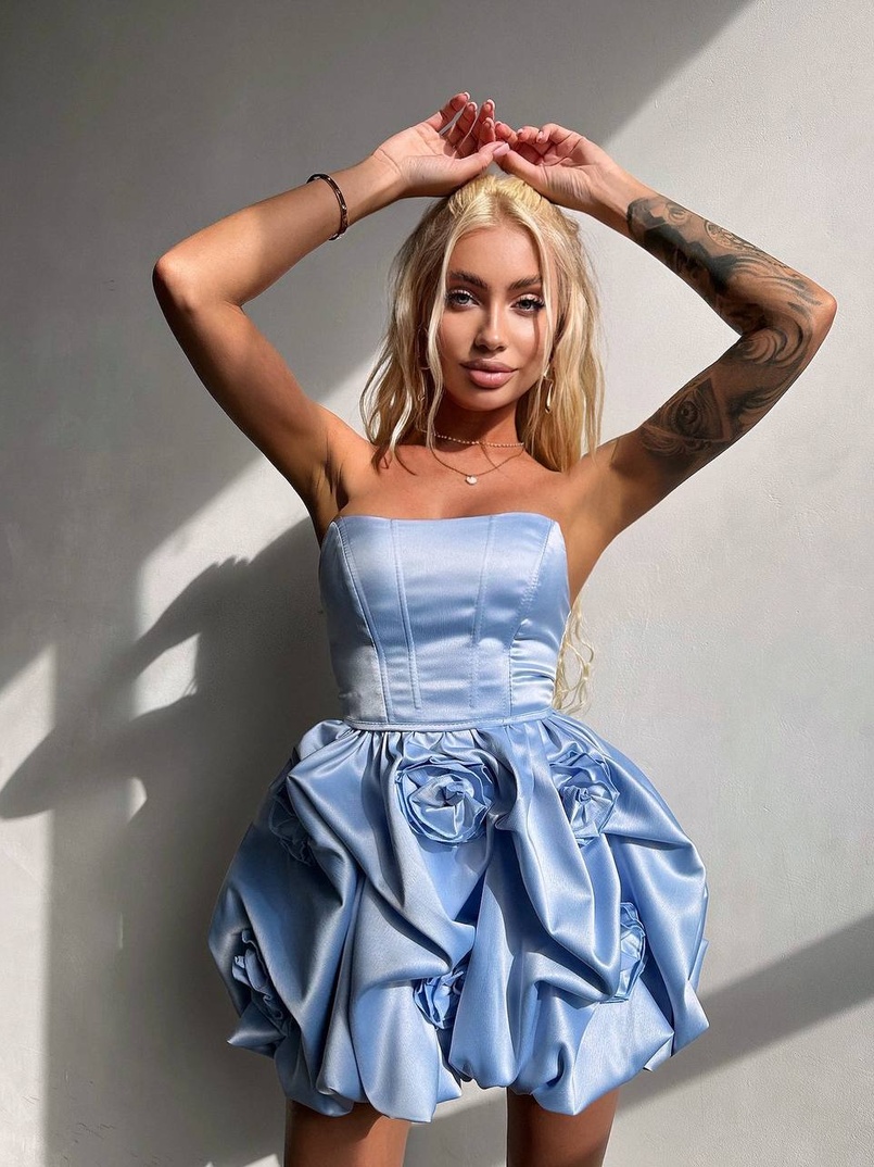 Комплект: корсет з  + спідниця декорована трояндами  Комплект: корсет з  + спідниця декорована трояндами  | PUSHKA SHOP