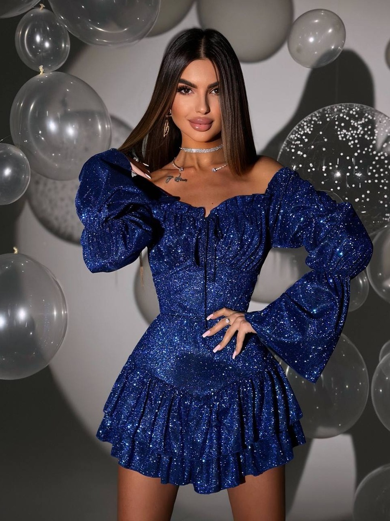 Сукня із пишною спідницею та воланами Сукня із пишною спідницею та воланами | PUSHKA SHOP