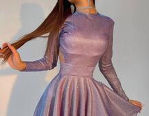 Блискуча сукня міні з відкритою спиною  Блискуча сукня міні з відкритою спиною  | PUSHKA SHOP