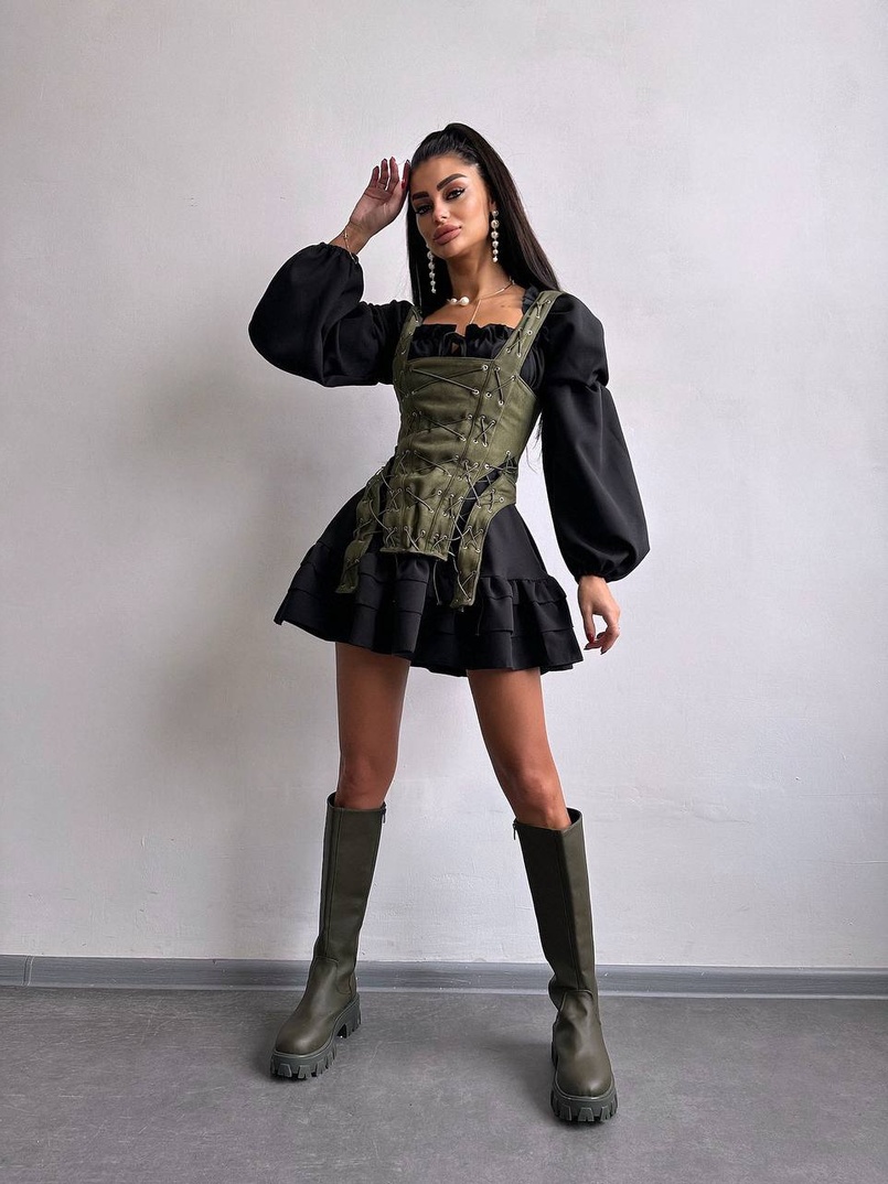 Комплект: сукня + корсет  Комплект: сукня + корсет  | PUSHKA SHOP