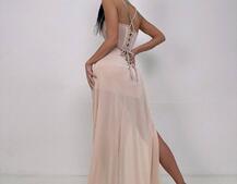 Комплект: корсет декорований стразами + спідниця максі  | PUSHKA SHOP