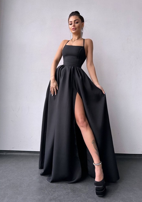 Сукня максі  зі шнурівкою на спинці | PUSHKA SHOP