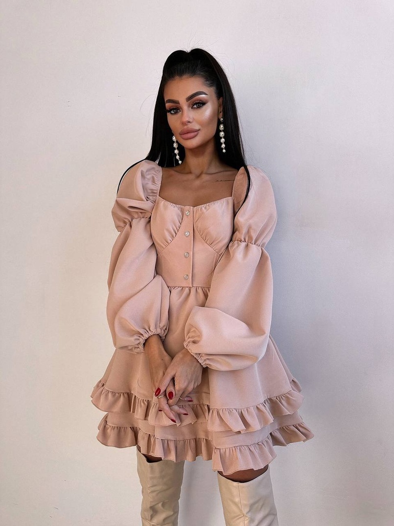 Лялькова сукня з пишною спідницею та корсетним верхом  | PUSHKA SHOP