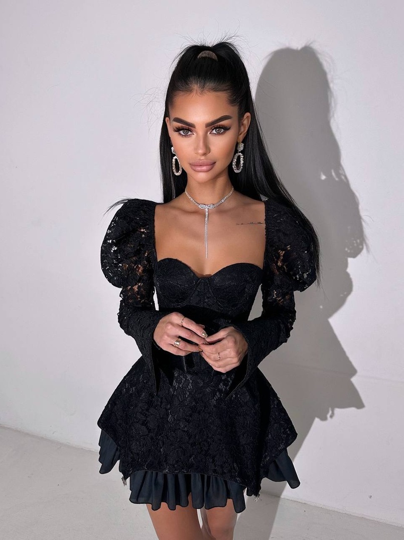 Мереживна сукня з чашечками  Мереживна сукня з чашечками  | PUSHKA SHOP