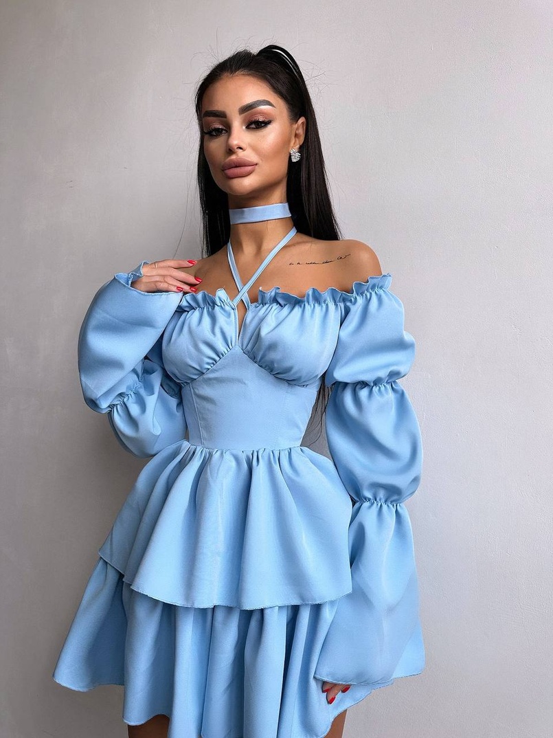 Сукня з чокером  | PUSHKA SHOP