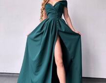 Сукня максі  з розрізом на спідниці  Сукня максі  з розрізом на спідниці  | PUSHKA SHOP