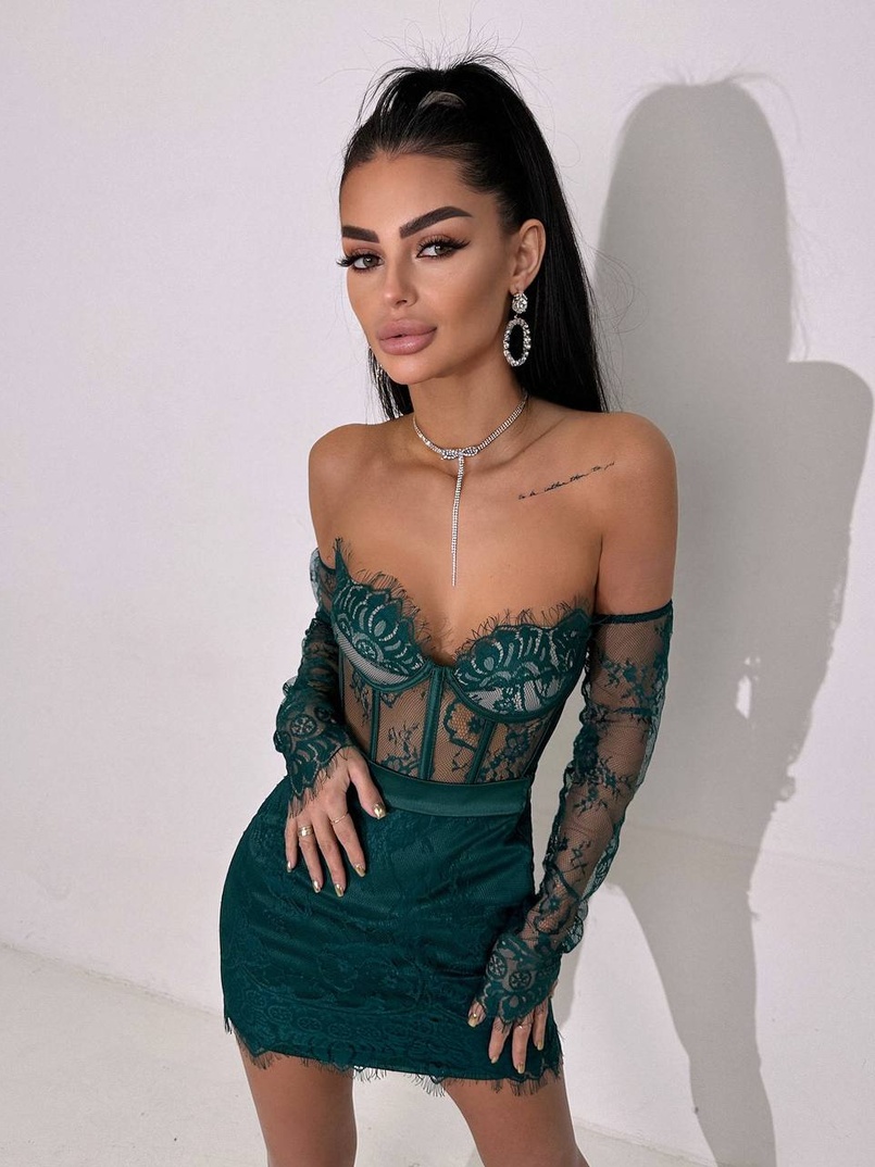 Мереживний комплект: корсет + спідниця   Мереживний комплект: корсет + спідниця   | PUSHKA SHOP