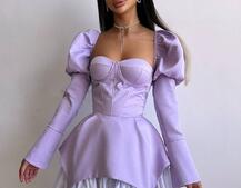 Сукня з чашечками та елементами корсету  | PUSHKA SHOP