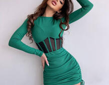 Сукня-міні  з елементами корсету  Довжину спідниці можна регулювати  Сукня-міні  з елементами корсету  Довжину спідниці можна регулювати  | PUSHKA SHOP