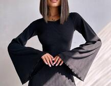 Трикотажна сукня зі шнурівкою на спинці    Трикотажна сукня зі шнурівкою на спинці    | PUSHKA SHOP