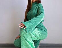 Трикотажний базовий комплект: світшот + штани  Трикотажний базовий комплект: світшот + штани  | PUSHKA SHOP